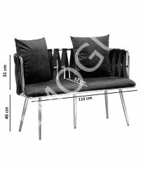 Örgü Çay Seti 2+1+1 Açık Kahve