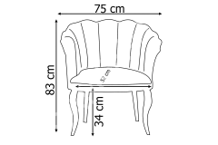 Papatya Çay Seti 2+1+1 Hardal Sarı