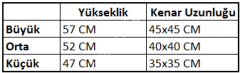 C Zigon Sehpa Beyaz Mermer Desen 3'lü