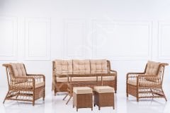 Sinemis Bahçe Seti 3 + 1 + 1 + Masa + 2 Puf