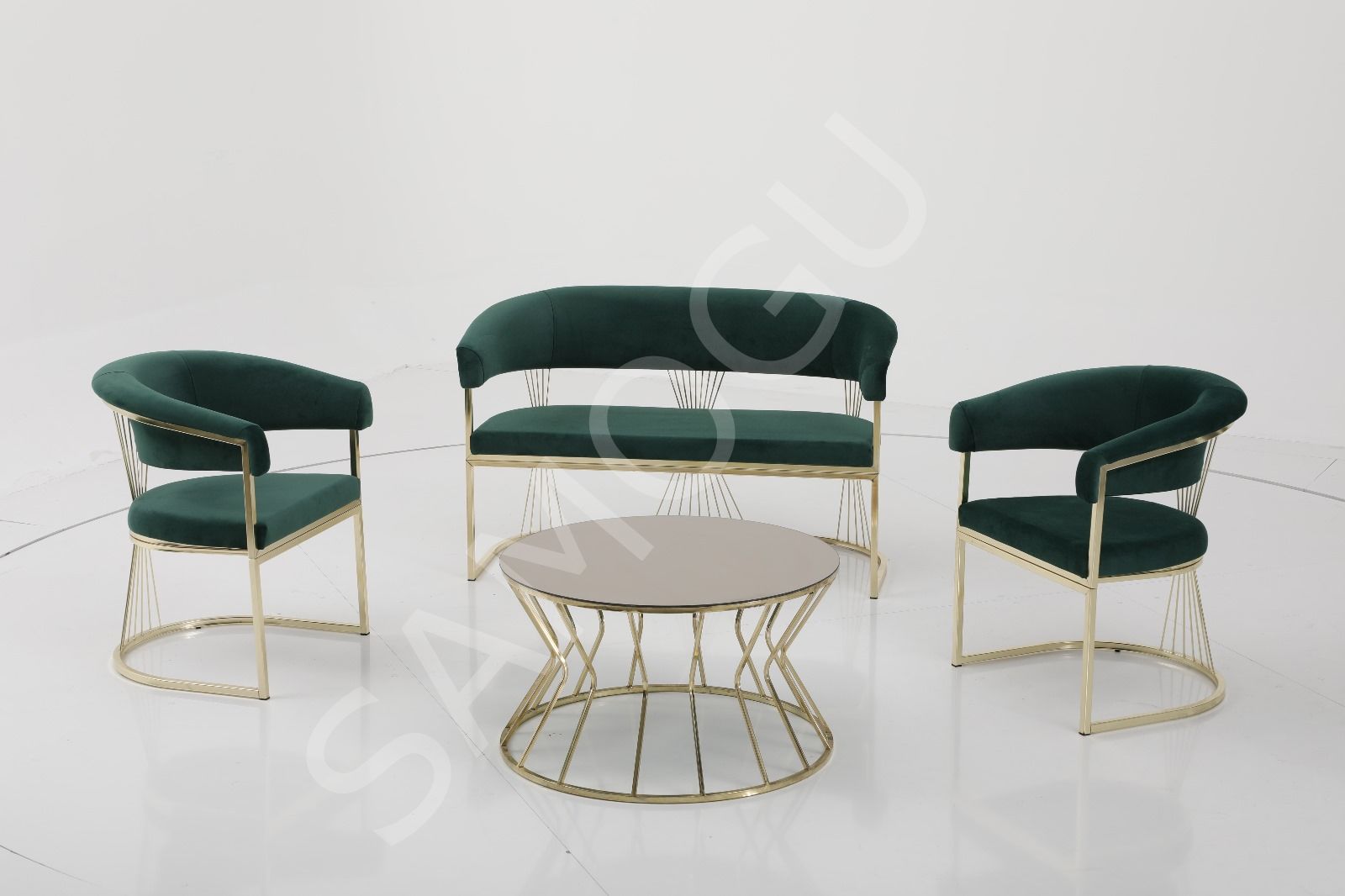 Rio Çay Seti 2+1+1 - Yeşil