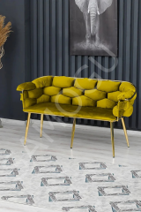 Balon Çay Seti 2+1+1 Hardal Sarı