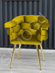 Balon Çay Seti 2+1+1 Hardal Sarı