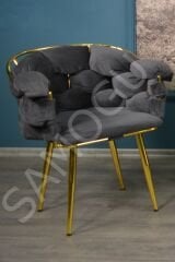 Balon Çay Seti 2+1+1 Antrasit Gri