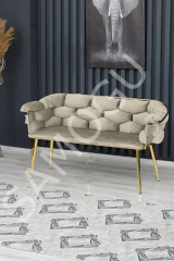 Balon Çay Seti 2+1+1 Bej İkili