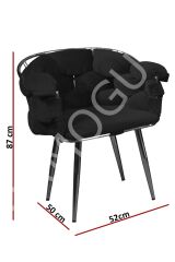 Balon Çay Seti 2+1+1 Bej Tekli