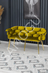 Balon Çay Seti 2+1+1 Hardal Sarı İkili